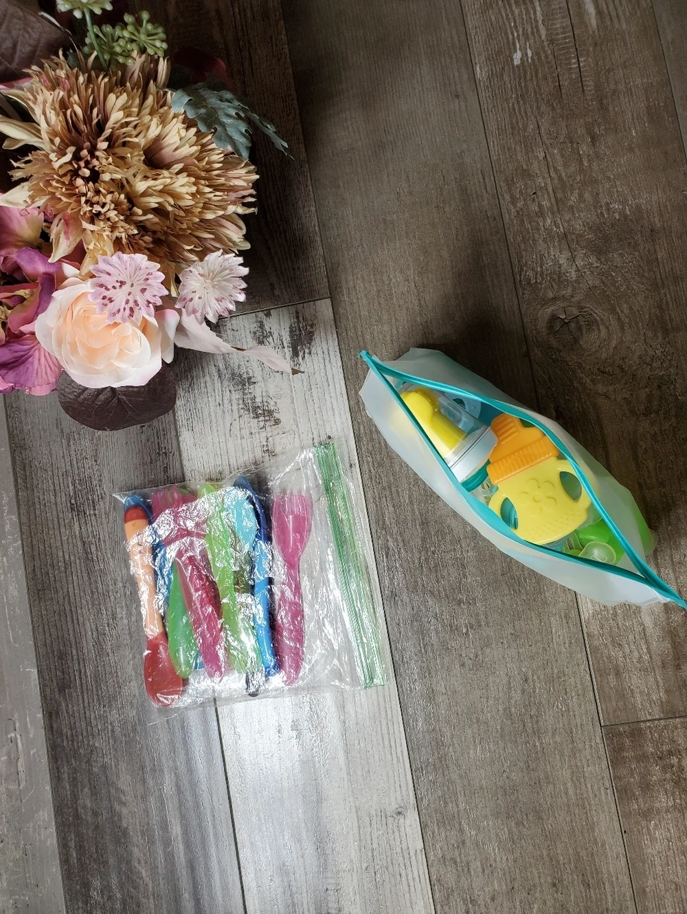 Baby Binkies Pacifiers Teethers Toothbrush Infant Feeding Utensil Bundle
